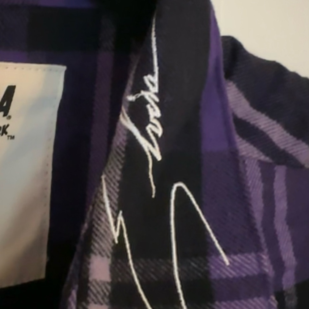 Elvira purple flannel from Cakeworthy! Would be a lovely addition to your closet - Picture 4 of 6